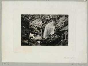 Der Amselfall im Amselgrund bei Rathen in der Sächsischen Schweiz