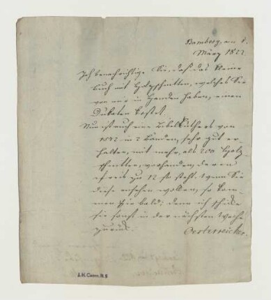 Brief von Paul Oesterreicher an Joseph Heller