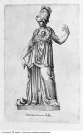 Antiquarum Statuarum Urbis Romae, Liber primus, 1. ed. - Minerva marmorea ibidem