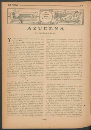 El cuento de la semana : Azucena