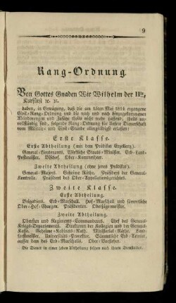 Rang-Ordnung