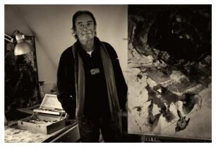 RAIMUND FRIEDRICH IN SEINEM ATELIER