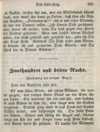 Zweihundert und dritte Nacht