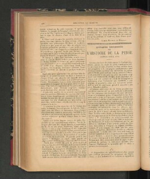 L'Histoire De La Perse.
