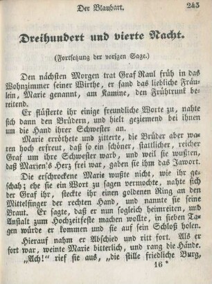 Dreihundert und vierte Nacht