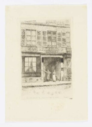Rue des Moulins 14, Maison de l’Abbé de l’Epèe, Blatt 19 der Folge "Butte des Moulins"