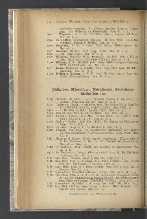 Religiöse, Miscellan-, Moralische, Satyrische Medaillen etc