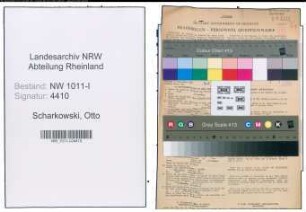 Entnazifizierung Otto Scharkowski , geb. 03.04.1899 (Polizeimeister)