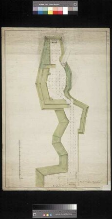 Grundriss des Walls zwischen Zwinger und Elbe