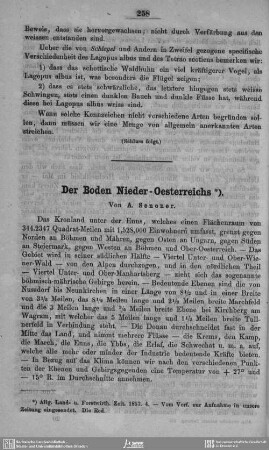 Der Boden Nieder-Oesterreichs