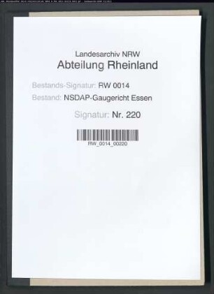 Zurückweisung der Beschwerde des Pg. Richard NEUMANN, geb. 18.1.1884, Handelsvertreter in Essen, gegen den Ausschluß aus der NSDAP nach strafrechtlicher Verurteilung wegen fortgesetzten Betruges.