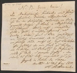 Brief an Ambrosius Kühnel : 20.06.1811