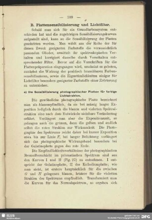 Die Sensibilisierung photographischer Platten für farbige Lichtstrahlen