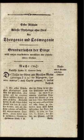 Grundursachen der Dinge nebst eingeschalteten moralischen oder psychologischen Mythen
