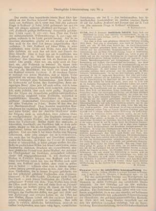 92 [Rezension] Hirsch, Emanuel, Deutschlands Schicksal. Staat, Volk und Menschheit im Lichte einer ethischen Geschichtsansicht. 2., verm. Aufl
