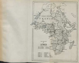 Political map of Africa before the war