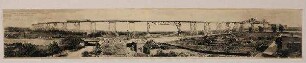 Panorama der Eisenbahn-Hochbrücke Rendsburg.