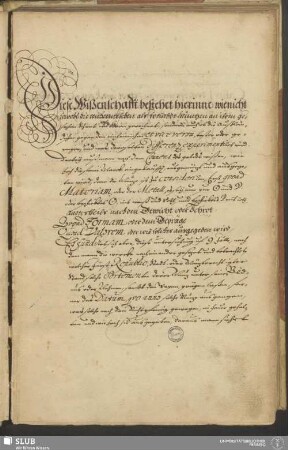 Diese Wißenschafft bestehet hierinne wienicht sowohl die einheimischen als frembde Müntzen an ihren gesetzten Schrot und Korn gerechnet ...