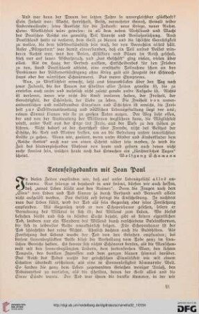 32: Totenfestgedanken mit Jean Paul