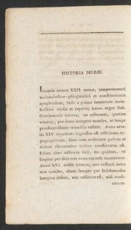 Historia Morbi