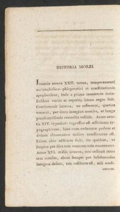 Historia Morbi