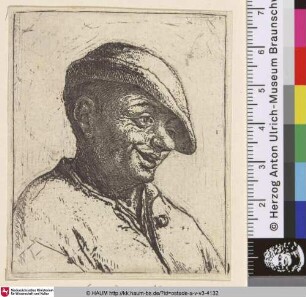 [Der lachende Bauer; Bust of a laughing peasant; Paysan qui rit]