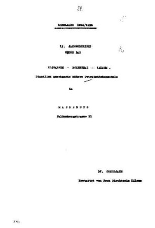 1924/25: Jahresbericht ... - 1924/25