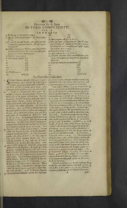 Elaboratio Tit. II. Extra. De Foro Competente.