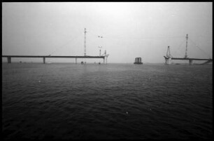 Fehmarnsund: neue Fehmarnsundbrücke von Südosten