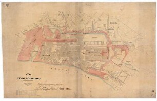 Plan der Stadt Düsseldorf