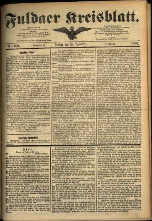 Ausgabe vom Freitag, den 21. Dezember 1906.