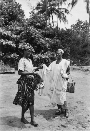 Ehepaar der Hausa : Portraitaufnahme eines Ehepaares der Hausa.
