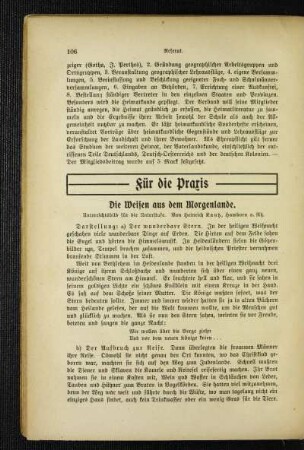 ¬Die¬ Weisen aus dem Morgenlande : Unterrichtsbild für die Unterstufe
