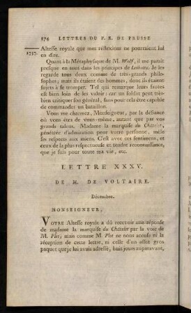 174-188, Lettre XXXV.-XXXVI.