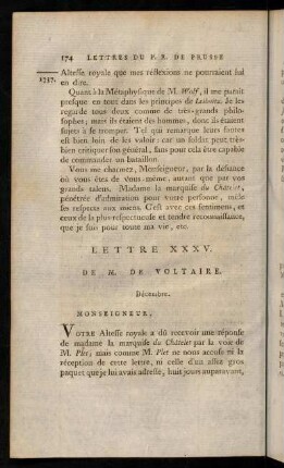 174-188, Lettre XXXV.-XXXVI.