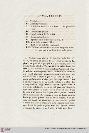 Tavola seconda