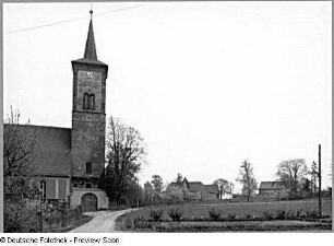 Klipphausen-Scharfenberg. Pfarrkirche Naustadt (Neubau 1591-1598; Turm 1717, nach 1847)
