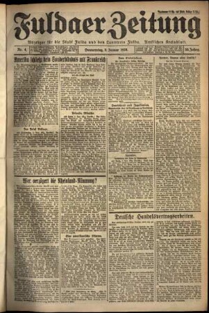 Ausgabe vom Donnerstag, den 05. Januar 1928.