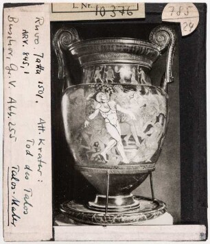 Ruvo: Attischer Krater, Tod des Talos