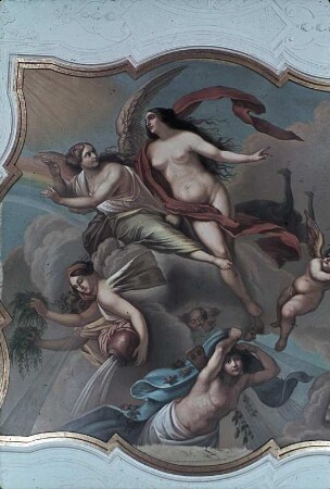 Allegorische Szene mit Juno und weiteren Figuren