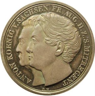 König Anton - Mitregentschaft von Prinz Friedrich August