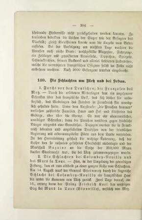 140. Die Schlachten um Metz und bei Sedan