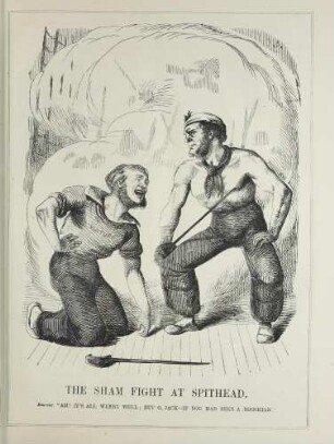 The sham fight at Spithead