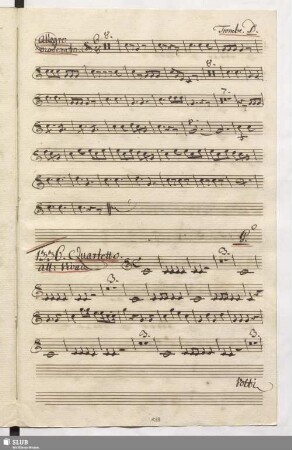 1336. Quartetto: Bel veder d'intorno / Gazzaniga, G.