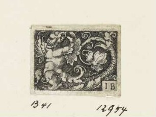 Vignette geflügelter Mann