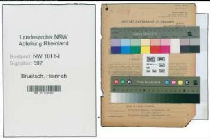 Entnazifizierung Heinrich Bruetsch , geb. 05.06.1903 (Schulmeister)