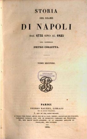 Storia del reame di Napoli : dal 1734 sino al 1825. 2