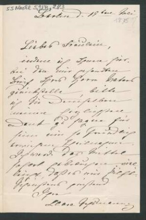 Brief an Unbekannt : 19.05.1875