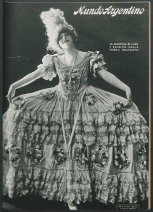 La concertista de violín y bailarina clásica Norka Rouskaya [Fotografía]