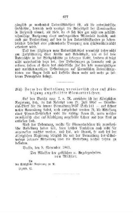 Form der Entlassung provisorisch oder auf Kündigung angestellter Elementarlehrer : [V. Elementarschulwesen]